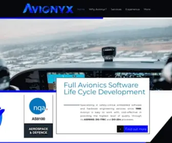 Avionyx.com(Home) Screenshot
