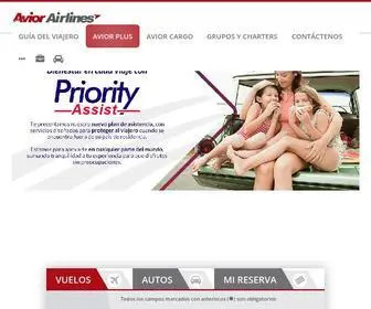 Avior.com.ve(Avior airlines) Screenshot