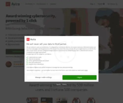 Avira.com(Download Security Software for Windows) Screenshot