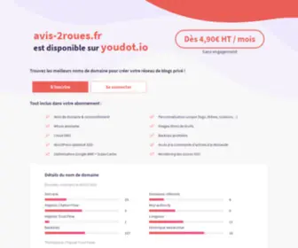 Avis-2Roues.fr(This domain was registered by Youdot.io) Screenshot