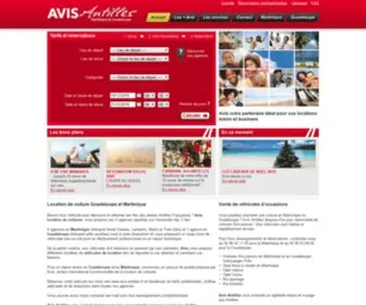 Avis-Antilles.fr(Location de voiture en Guadeloupe et Martinique) Screenshot