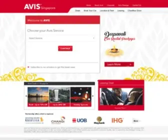 Avis.com.sg(Car Rental) Screenshot