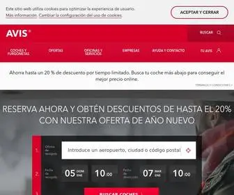Avis.es(Alquilar un coche en España) Screenshot