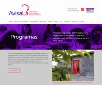 Avisala.org.br(Instituto Avisa Lá) Screenshot