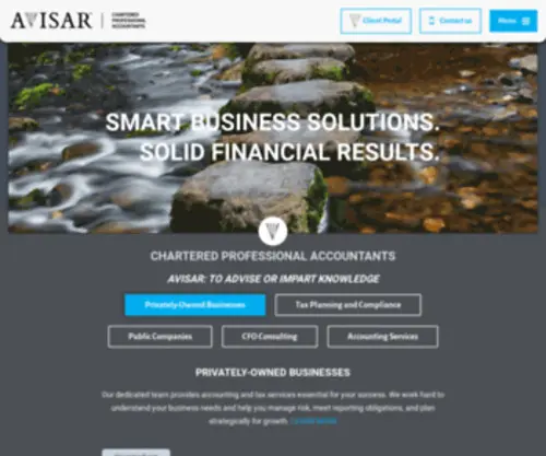 Avisar.ca(Chartered Professional Accountants) Screenshot