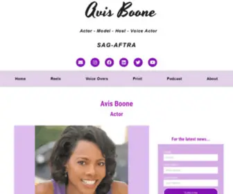 Avisboone.com(Avis Boone) Screenshot