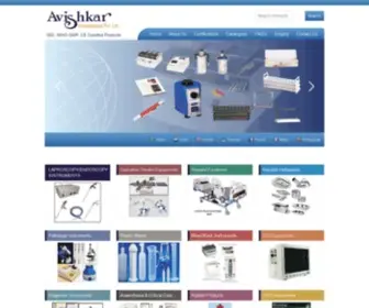 Avishkar.com(Medical Laboratory Equipments Manufacturer) Screenshot