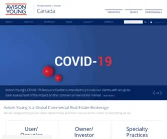 Avisonyoung.ca(Commercial Real Estate Company) Screenshot