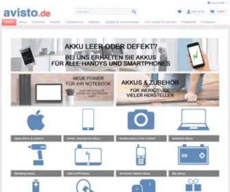 Avisto.de(Sie erhalten bei uns Akkus) Screenshot