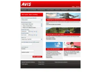 Avisworld.com(Avis Car Rental) Screenshot