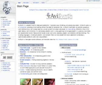 Avisynth.org(Main page) Screenshot