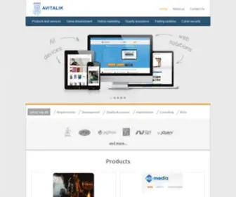 Avitalik.com(IT Outsourcing & Outstaffing Company) Screenshot