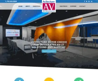 Avitecture.com(We are a solutions provider of integrated AV solutions and support. Our job) Screenshot