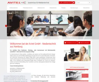 Avitel.de(Medientechnik & Konferenztechnik Hamburg) Screenshot
