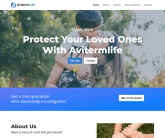 Avitermlife.com(Avi-Life is an international Term life insurance provider and retirement planning and company) Screenshot