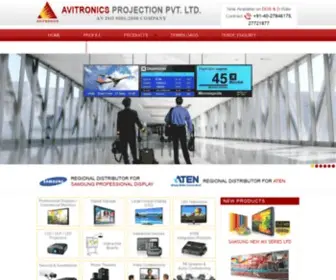 Avitronics.in(Avitronics Projection Pvt) Screenshot