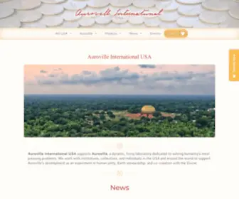 Aviusa.org(Auroville International USA) Screenshot