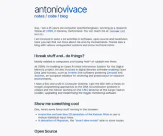 Avivace.com(Antoniovivace antoniovivace) Screenshot