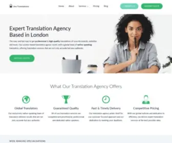 Avo-Translations.co.uk(Translation Agency in London) Screenshot