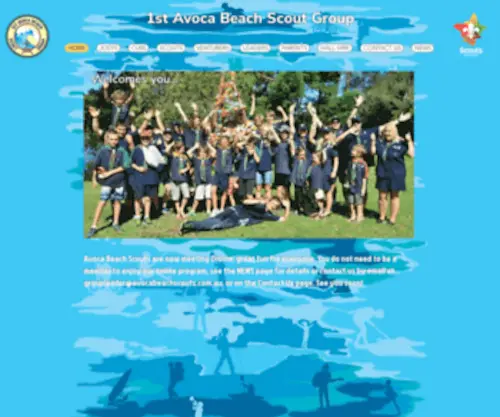 Avocabeachscouts.com.au(1st Avoca Beach Scout Group) Screenshot