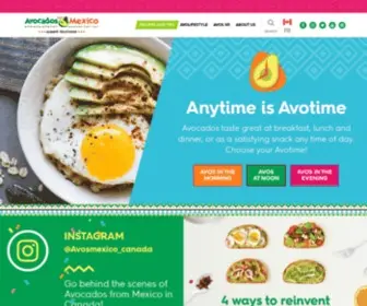 Avocadosfrommexico.ca(Find recipes) Screenshot