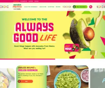 Avocadosfrommexico.com(Avocados From Mexico) Screenshot
