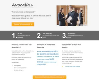 Avocalia.fr(Trouver un Avocat) Screenshot