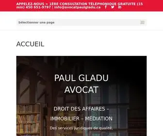 Avocatpaulgladu.ca(Paul Gladu Avocat) Screenshot