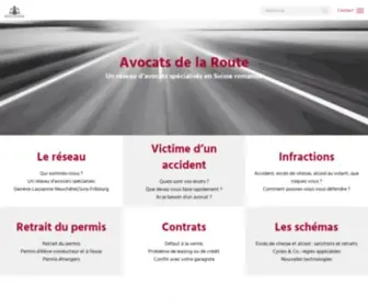Avocats-Route.ch(Avocats de la Route) Screenshot