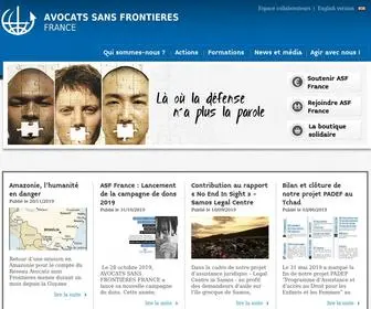 Avocatssansfrontieres-France.org(ASF France) Screenshot