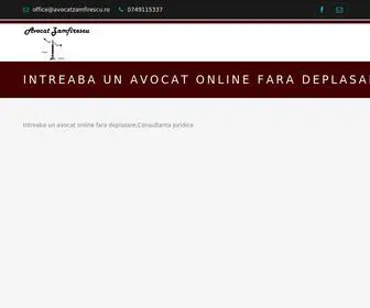 Avocatzamfirescu.ro(Intreaba Un Avocat Online) Screenshot