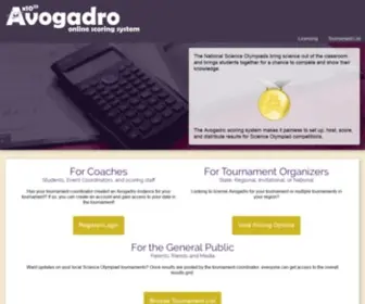 Avogadro.ws(Avogadro Online scoring system) Screenshot