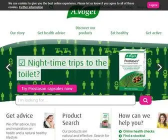 Avogel.co.uk(A.Vogel Herbal Remedies) Screenshot