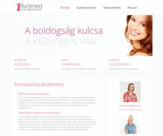 Avomed.hu(Főoldal) Screenshot