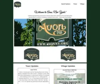 Avon-NY.org(The Town & Village of Avon) Screenshot