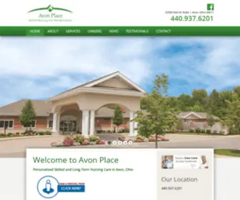 Avon-Place.net(Avon Ohio Nursing Home Rehabilitation and Long Term Care Facility) Screenshot