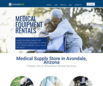 Avondalehme.com(Arizona Medical Equipment & Supplies) Screenshot