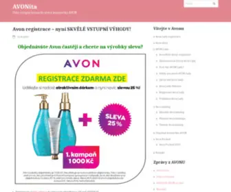 Avonita.cz(Vaše vstupní brána do světa AVONu) Screenshot