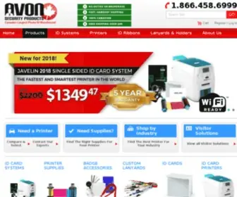 Avonsecurityproducts.com(ID Card Printer) Screenshot