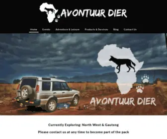 Avontuurdier.co.za(Avontuur Dier) Screenshot