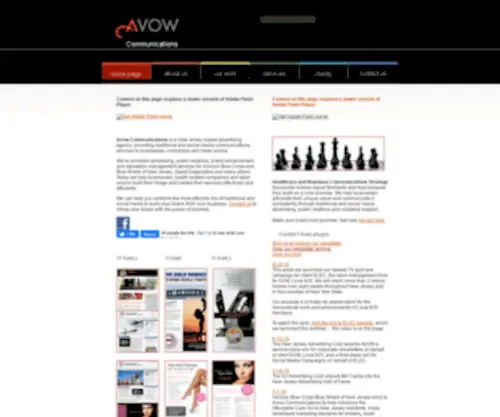 Avowcommunications.com(Avow Communications Home) Screenshot