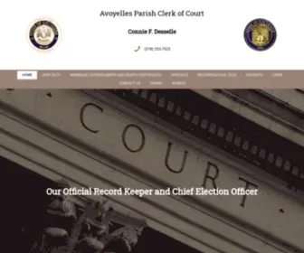 Avoyellesparishclerkofcourt.com(Clerk of Court in Marksville) Screenshot