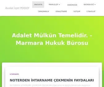 Avukatizzetpeksoy.com(Adalet M) Screenshot