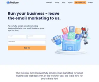 Awaber.com(Email Marketing & More for Small Businesses) Screenshot