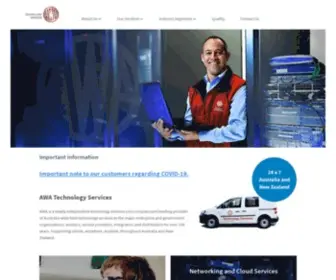 Awa.com.au(AWA Technology Services) Screenshot