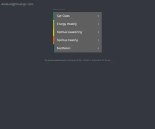 Awakenignitealign.com(Susan Brown) Screenshot