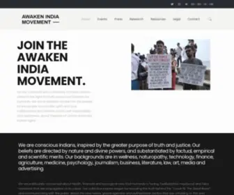 Awakenindiamovement.com(Inspired by the greater purpose of truth) Screenshot