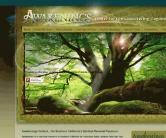 AwakeningsmetaphysicalbookStore.com(Awakenings) Screenshot