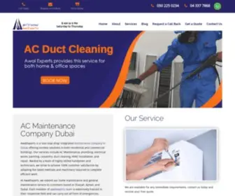 Awalexperts.com(AC Maintenance in Dubai) Screenshot