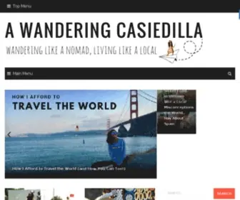 Awanderingcasiedilla.com(A WANDERING CASIEDILLA) Screenshot